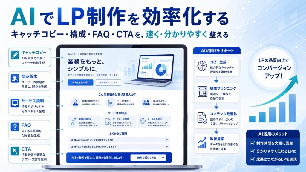 ステップ3｜AIを使ってLP制作を効率化する