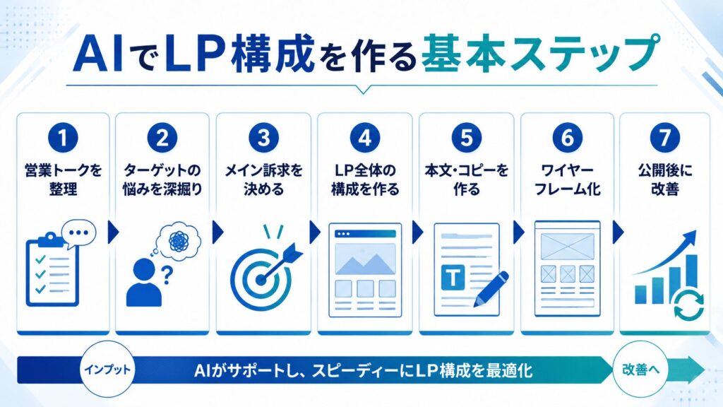 AIでLP構成を作る基本ステップ