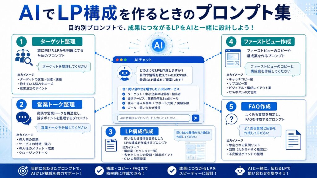 問い合わせにつながるLP構成の基本テンプレート