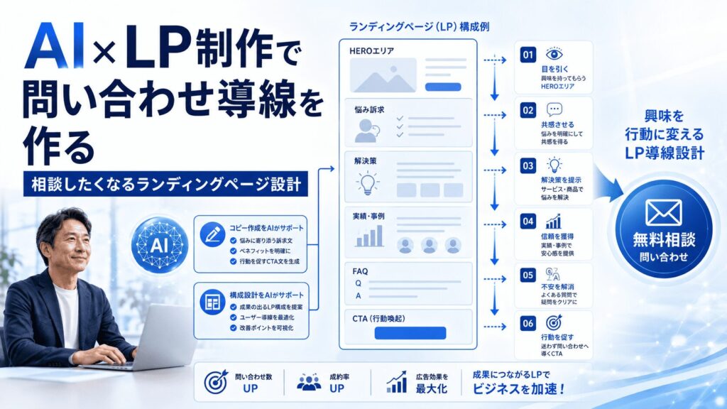 AI×LP制作｜問い合わせにつながるランディングページを作る方法