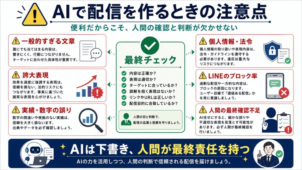 AIでメルマガ・LINE配信を作るときの注意点