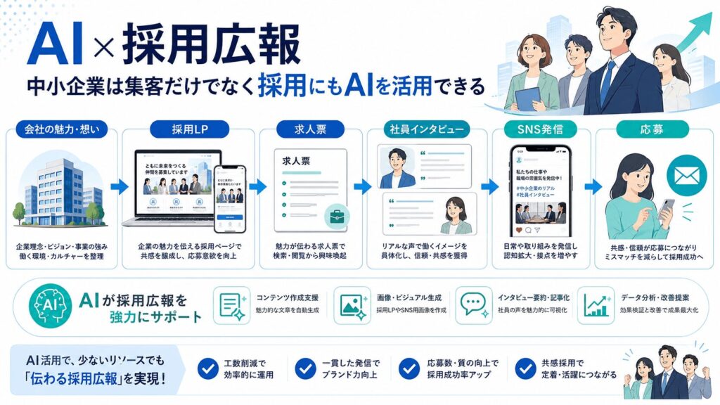 AI × 採用広報｜中小企業は集客だけでなく採用にもAIを活用できる