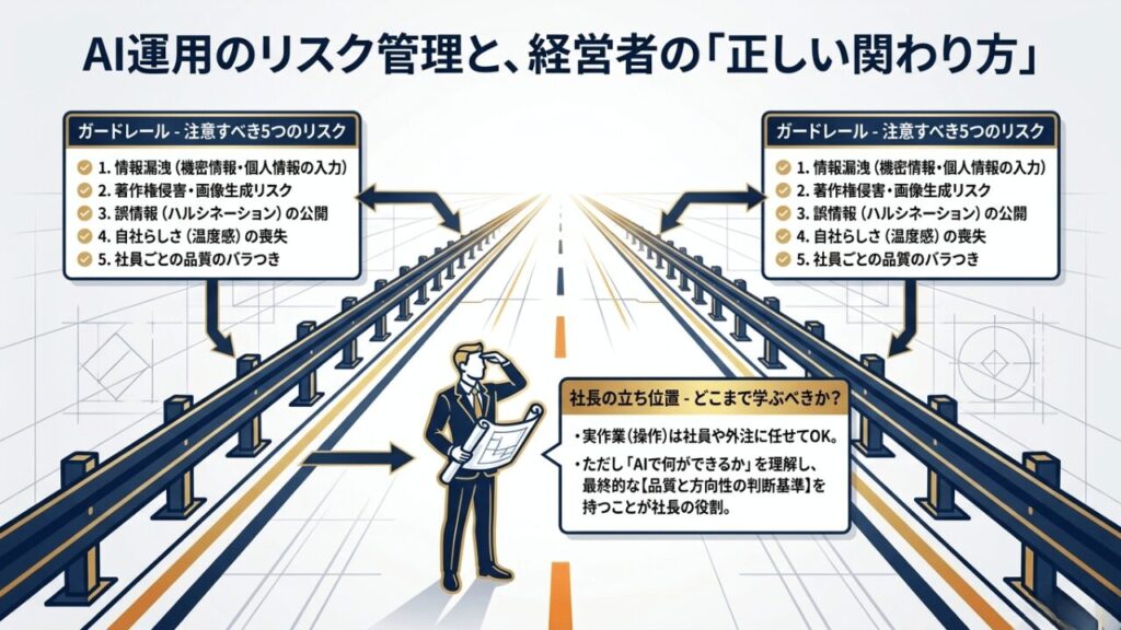 AIを学ぶ中小企業が注意すべきリスク