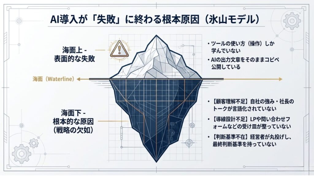AIを学んでも成果が出ない会社の共通点