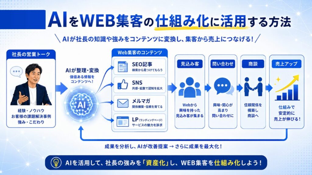 AIをWEB集客の仕組み化に活用する方法